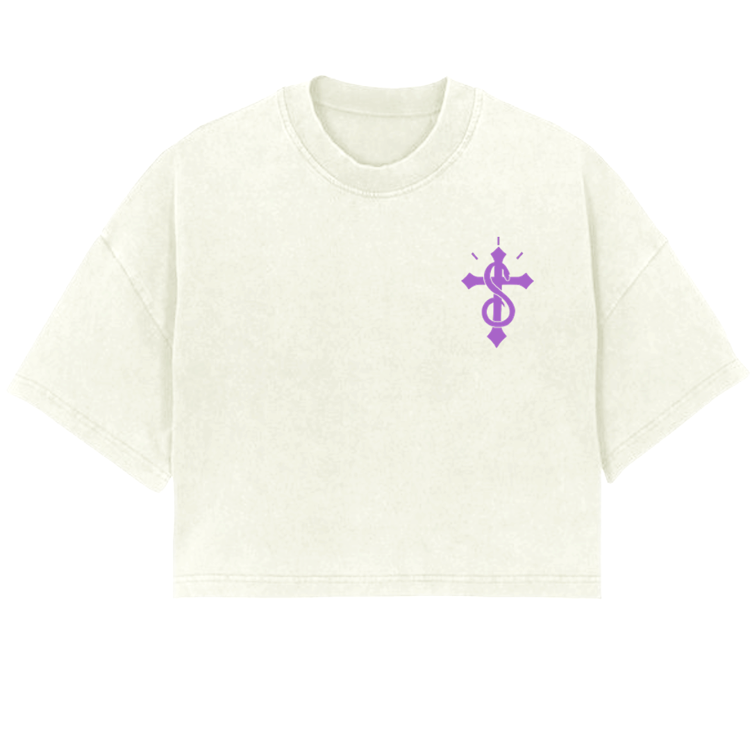 Cropped Heavyweight Drop Shoulder Tee