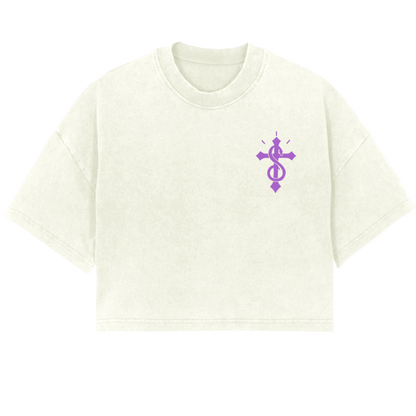 Cropped Heavyweight Drop Shoulder Tee