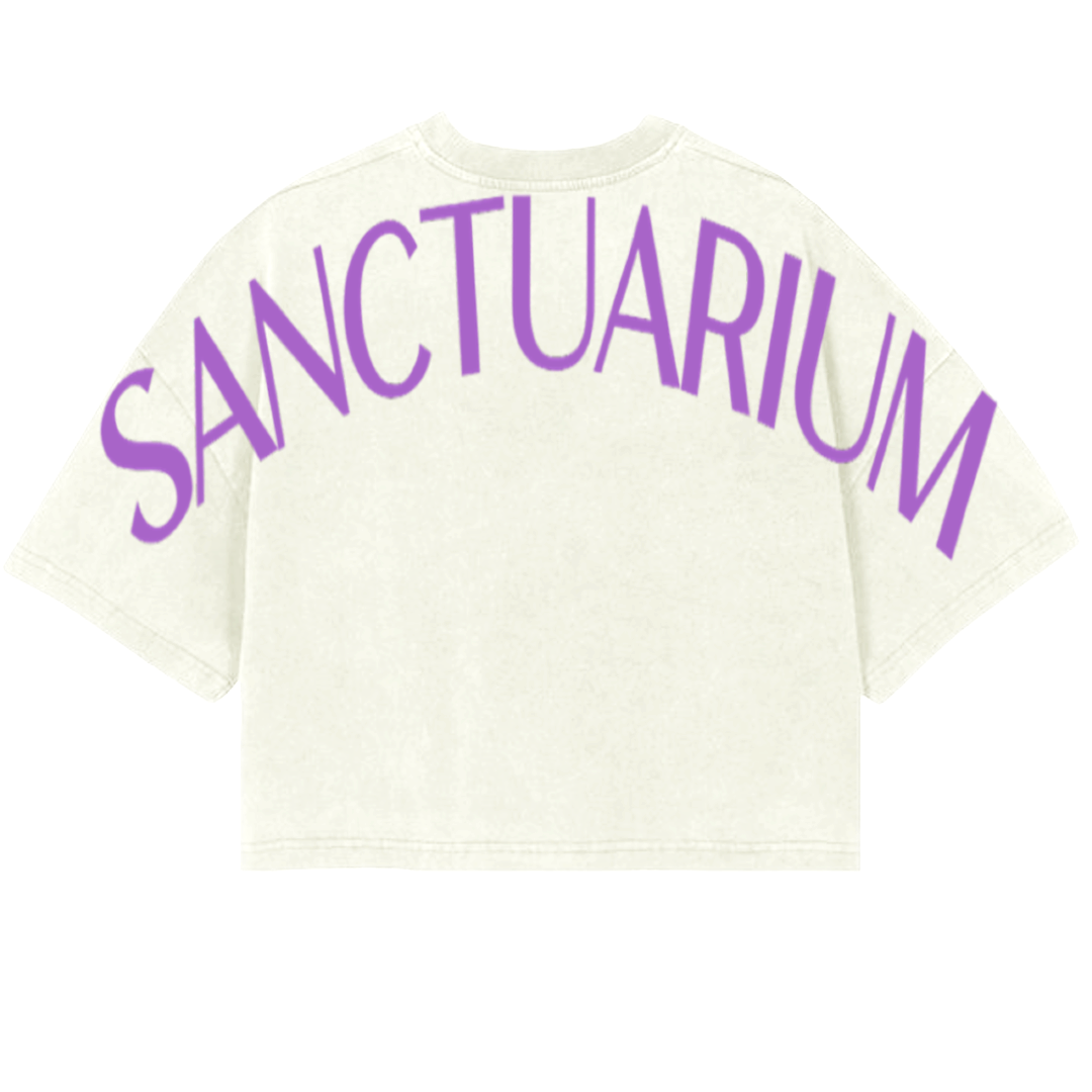 Cropped Heavyweight Drop Shoulder Tee