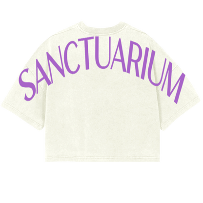 Cropped Heavyweight Drop Shoulder Tee